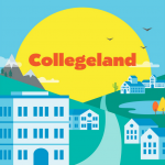 Collegeland Podcast graphic